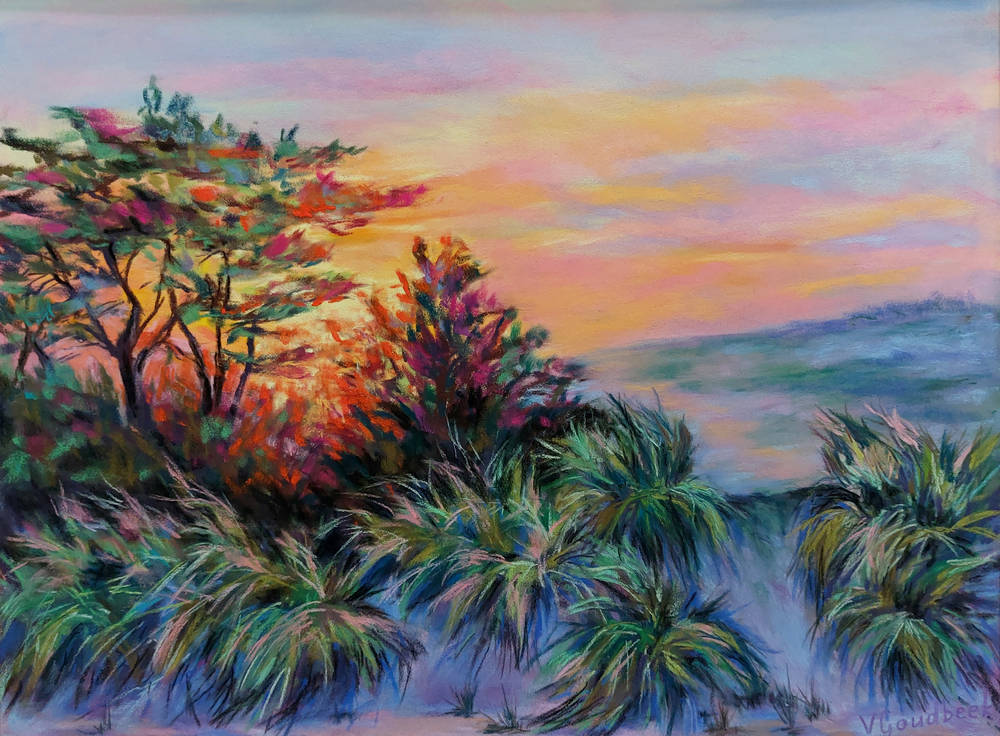 Sunset in the dunes / serie soft pastel  